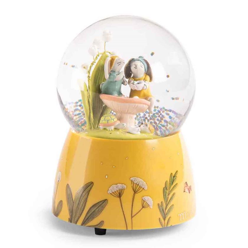 Музична сніжна куля TROIS PETITS LAPINS Moulin Roty